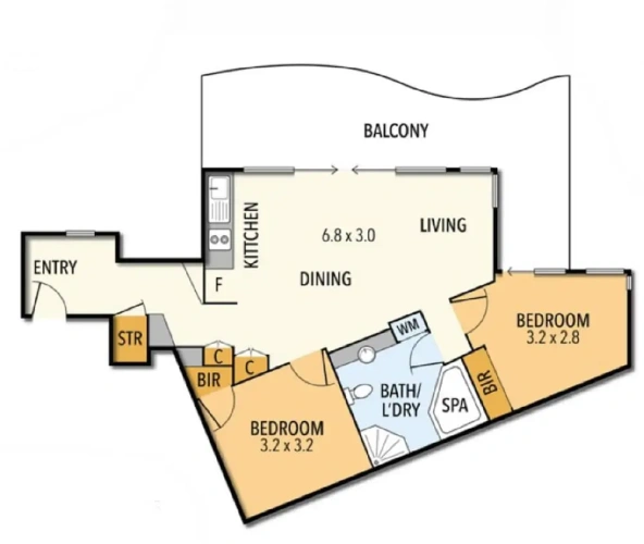 2 Bedrooms Executive Apartment with balcony and with partial ocean view