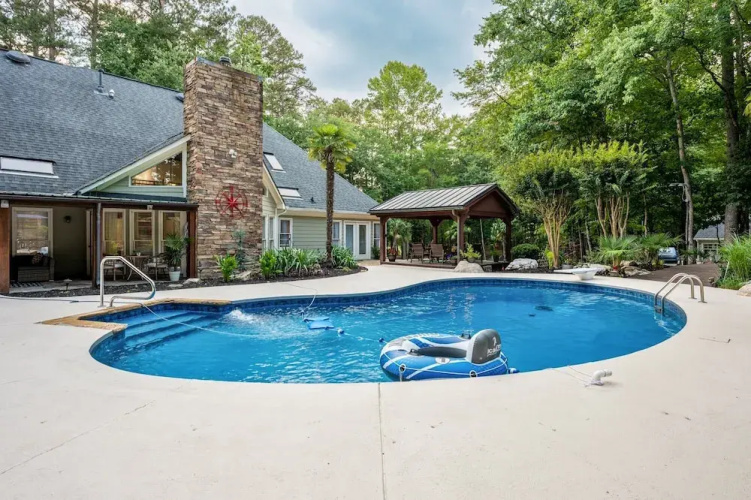 Poolside Farm Serenity Group Perfect, Cozy Gazebo