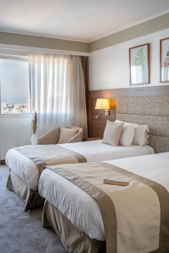 Deluxe Twin room with balcony and with city view