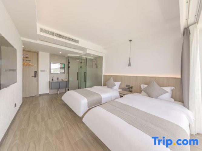 Standard Twin room with balcony and with sea view