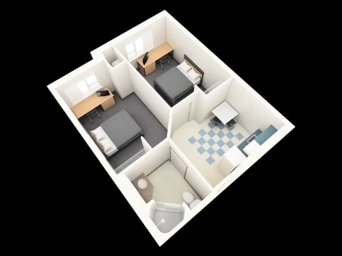2 Bedrooms Quadruple Suite