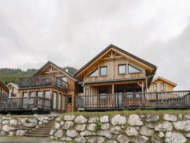 Chalet with balcony
