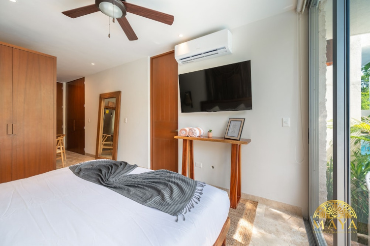 NHOA 107A Lux 2BR Condo Pool access in Aldea Zama
