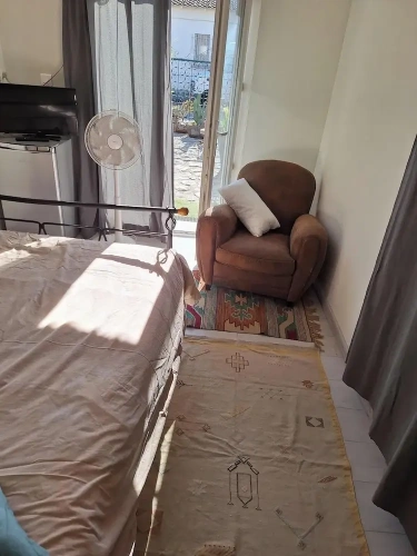 Comfort room with garden view