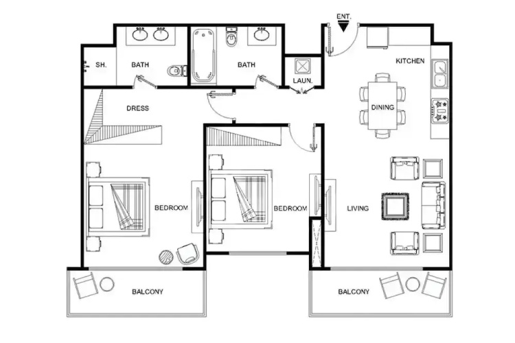 LUX  Luxury Sunrise Beachfront Suite 2