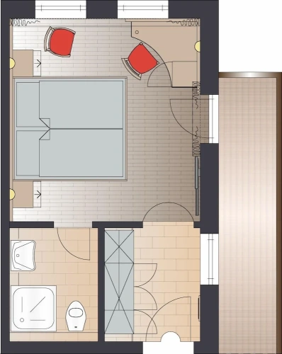 Standard Double room with balcony