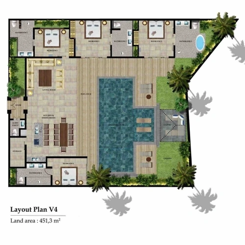 4 Bedrooms Villa