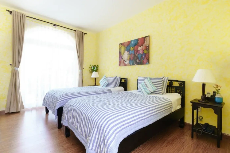 Standard Twin room with balcony and with sea view