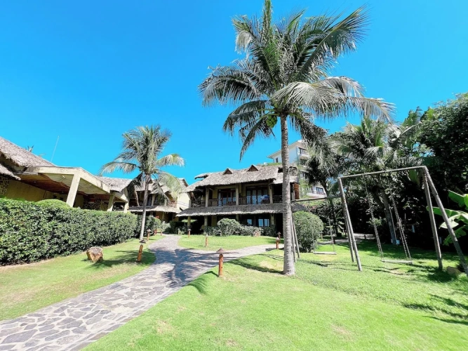 Double Bungalow with balcony and with garden view