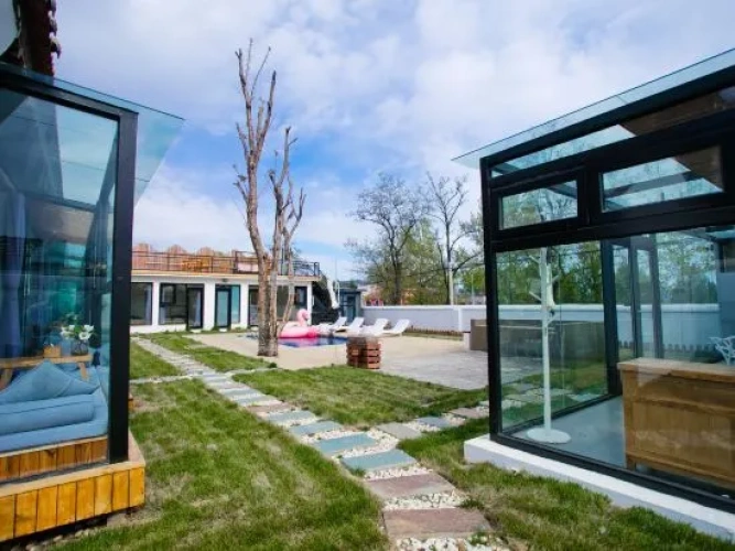 Outside
