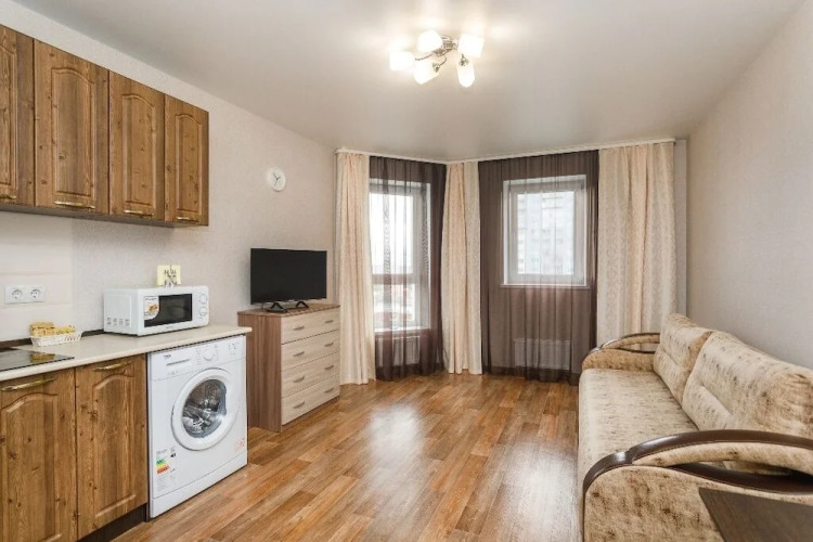 Фотография номера квартиры Апартаменты «Этажи на перекрестке улиц Юмашева и Папанина»