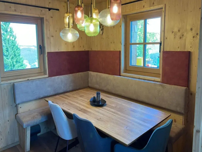 Panoramic hut in the ski Area