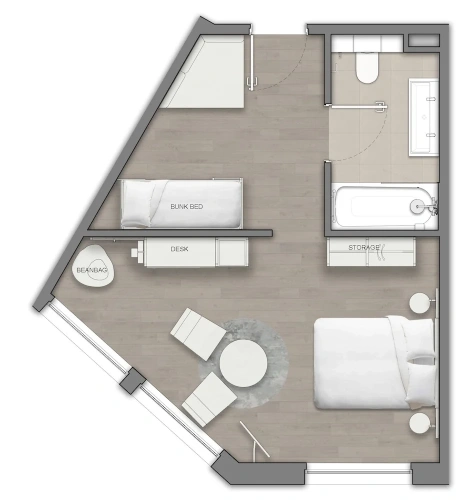 Premium Quadruple room with view