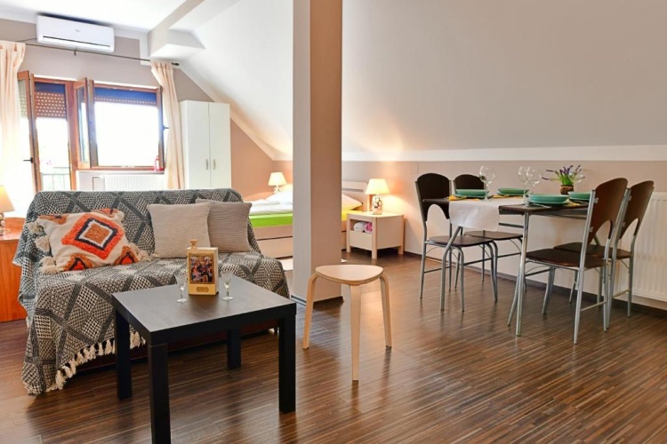 Studio with balcony