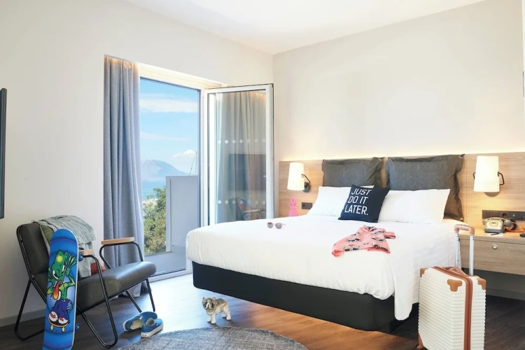 Standard Double Family room with balcony and with sea view