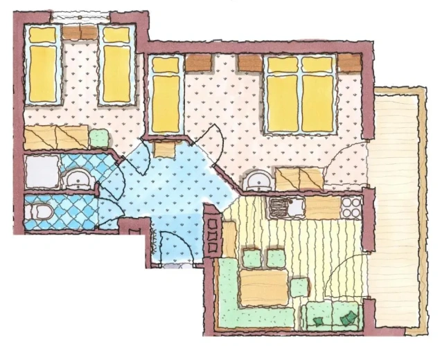 2 Bedrooms Apartment