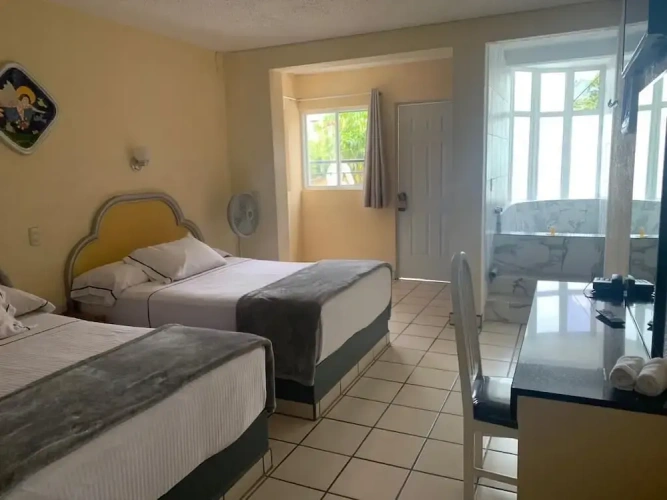 Economy Quadruple room with balcony and with view