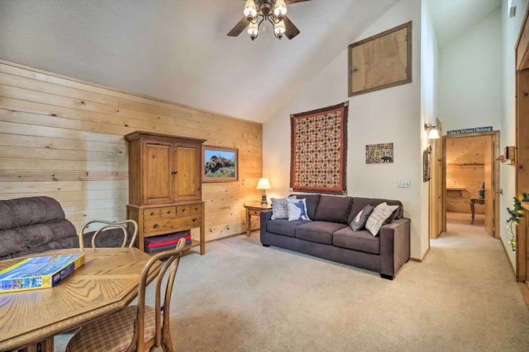 Game Room & Deck: Pet-friendly Camp Connell Cabin