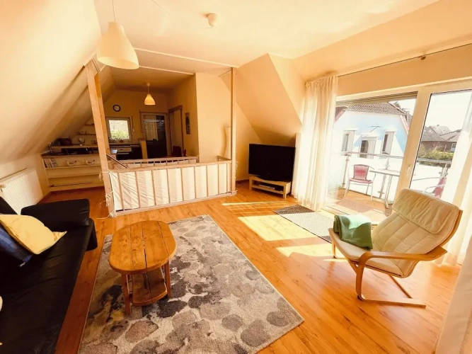 Comfort room with garden view