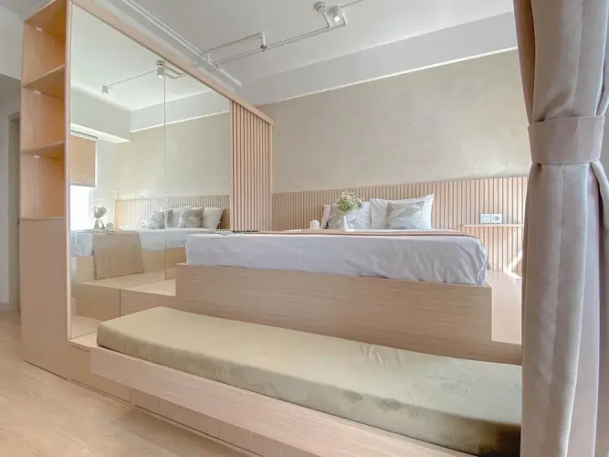 Cozy And Functional Studio Apartment At Vasanta Innopark
