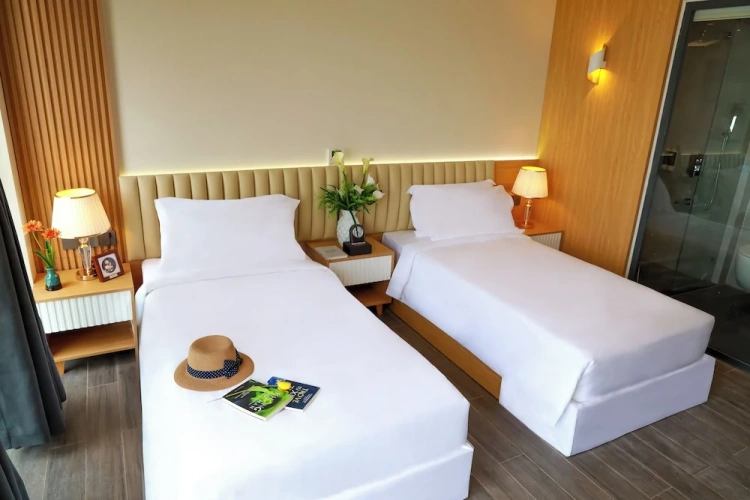 Deluxe Double room with balcony and with partial ocean view