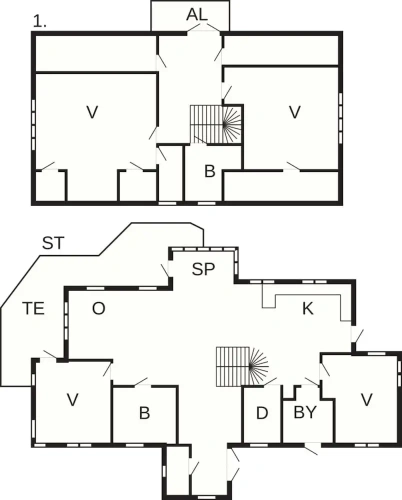 5 Bedrooms Classic Cottage with balcony