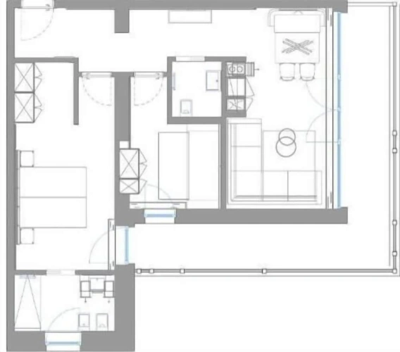 2 Bedrooms Deluxe Suite with balcony