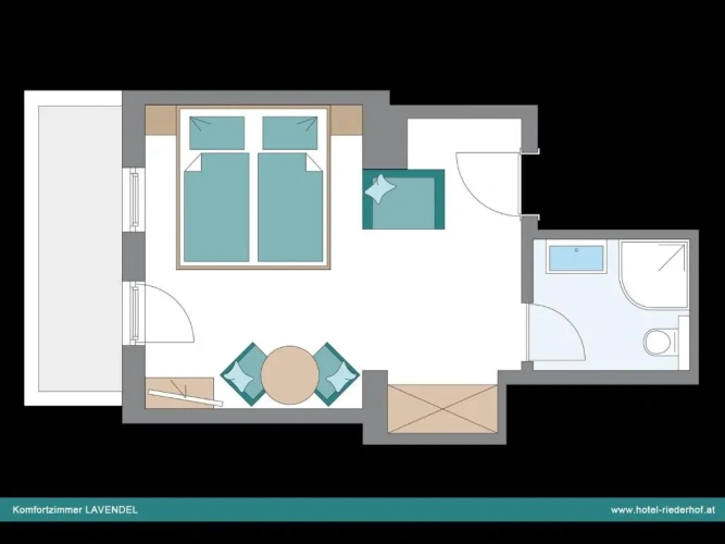Standard Double room with balcony