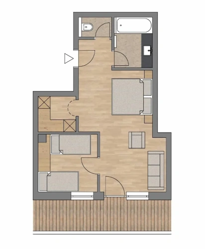 Suite with mountain view