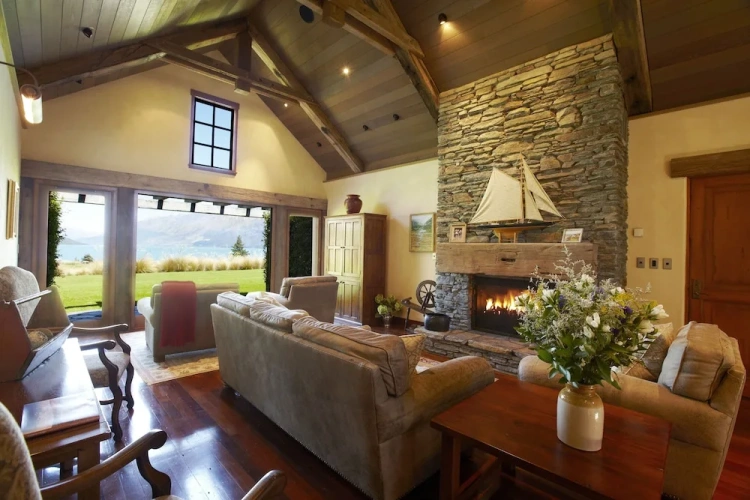 Chalet with balcony