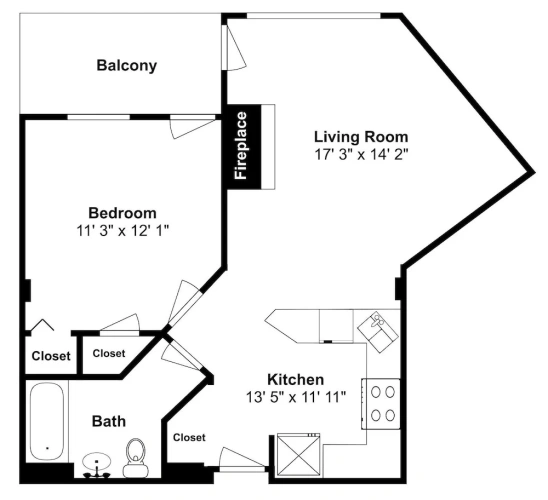 1 Bedroom Standard room with balcony and with view
