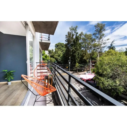 New Park Front Terrace Apt Near Polanco