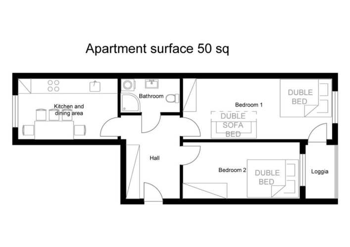 2 Bedrooms Apartment