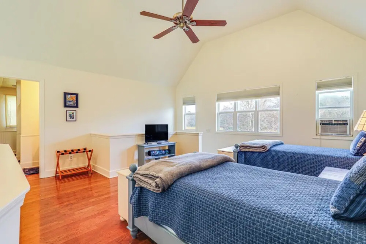 Steps to White River: Mountain View Home w/ Deck!