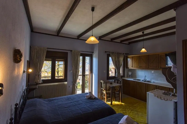 Studio with balcony and with view