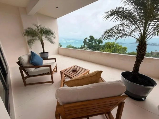 Deluxe Quadruple room with balcony and with ocean view