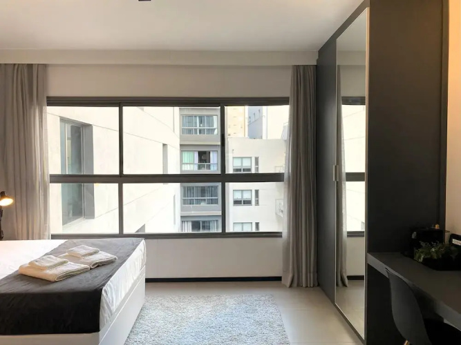 Moderno com AC academia 24h e rooftop