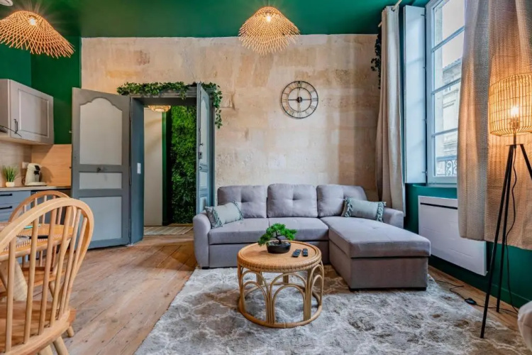 Appartement Jungle - Libourne Centre - 4 pers - Sauna - Netflix
