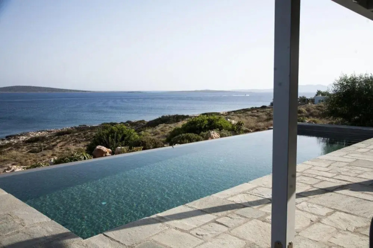 Seafront Villa Paros 3 Bedroom Luxury Villa With Pool