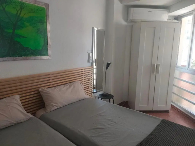 Flat2 studio 150m from the beach with pool