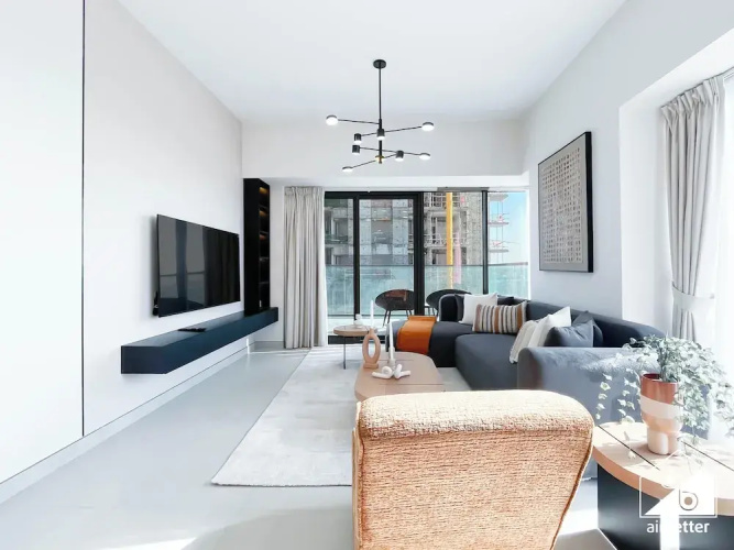 Modern 2BR Haven in Golf Gate Pool & Gym Access