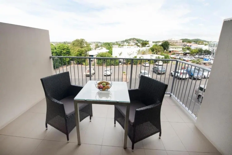Studio with balcony and with view