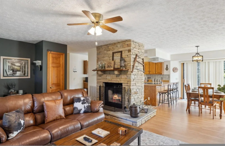 Perfect Location Ping Pong Foosball Fireplace