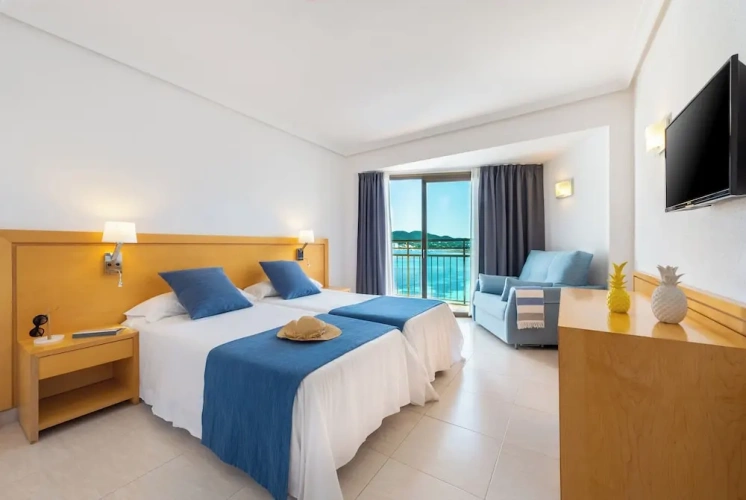 Standard Twin room with balcony and with sea view