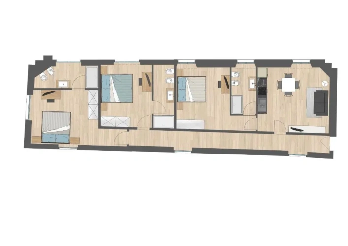 3 Bedrooms Apartment