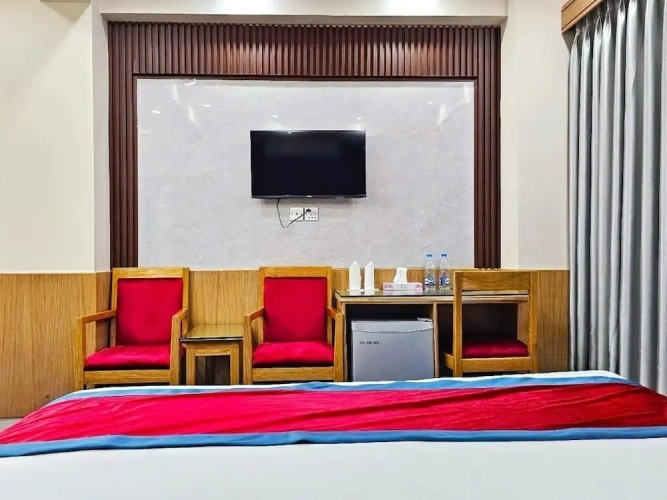 Superior Twin room with balcony and with city view