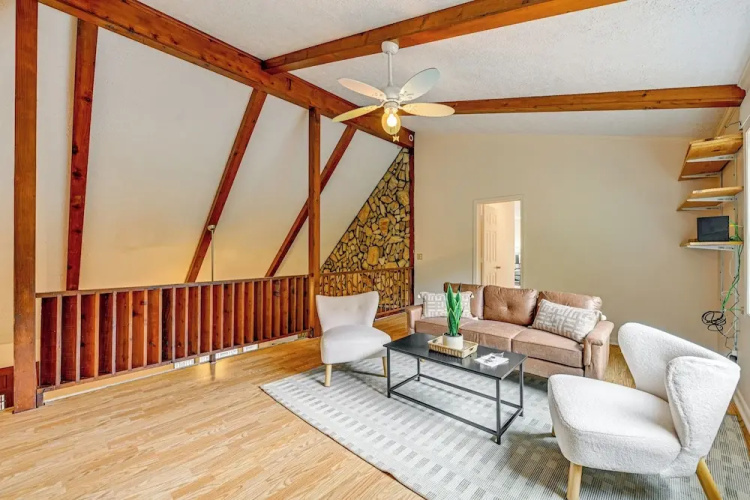 Porch, Yard & Creek Access: Spacious Sylva Home!