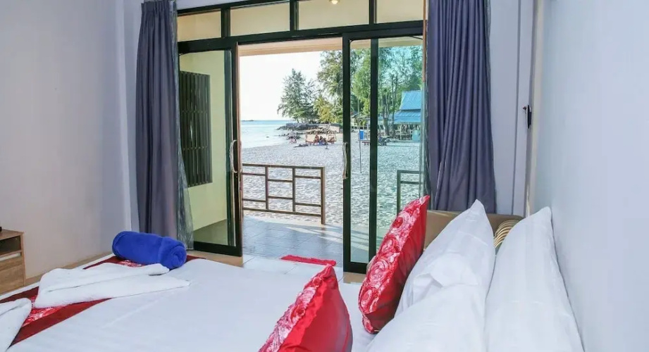 Crystal white sand resort