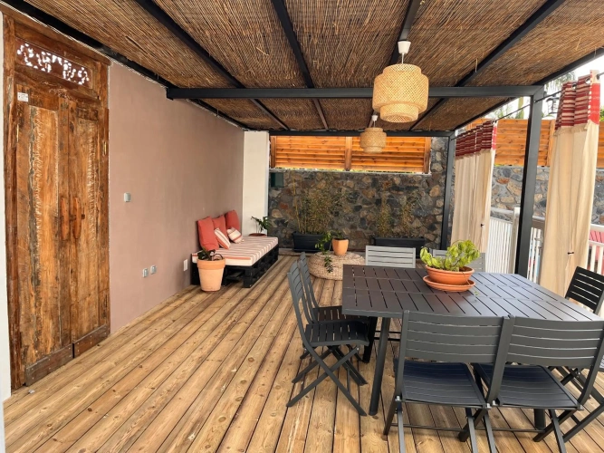 Outside