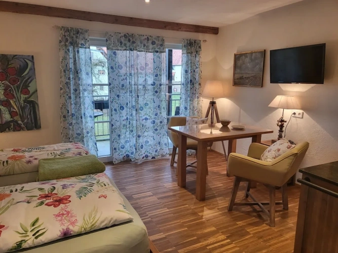 Deluxe Twin room with balcony and with land view